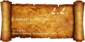 Laskai Liána névjegykártya